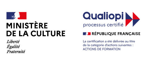 logo ministère de la culture et Qualiopi